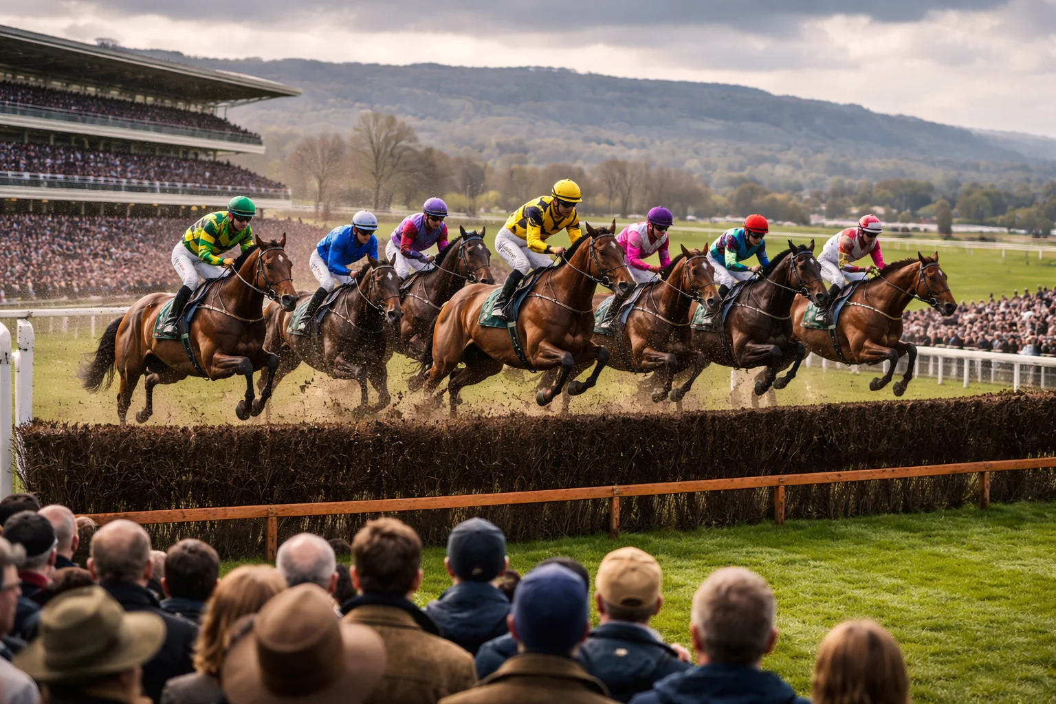 Cheltenham Festival horse racing betting and spectators at the racecourse
