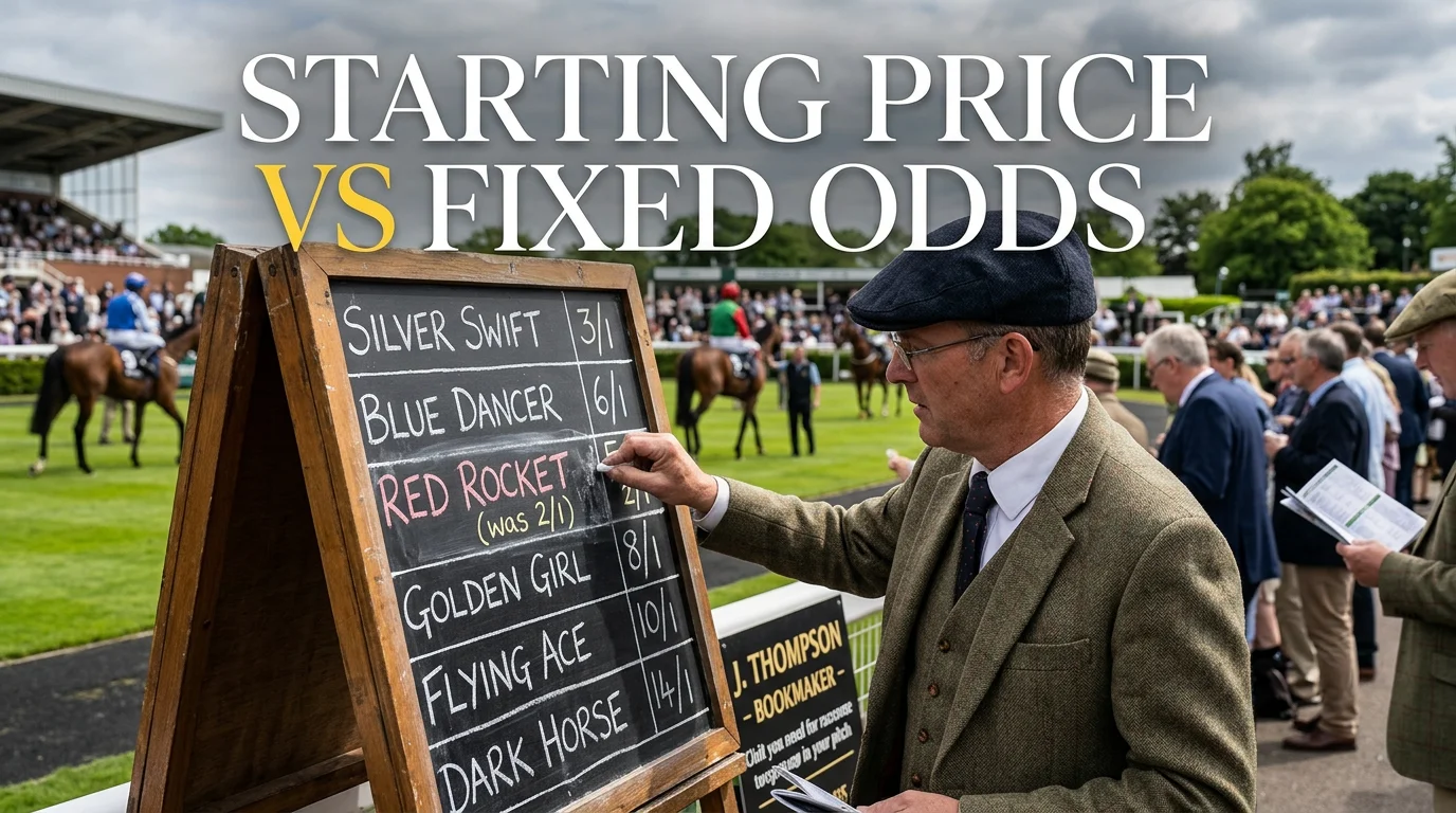Starting price versus fixed odds comparison for horse racing